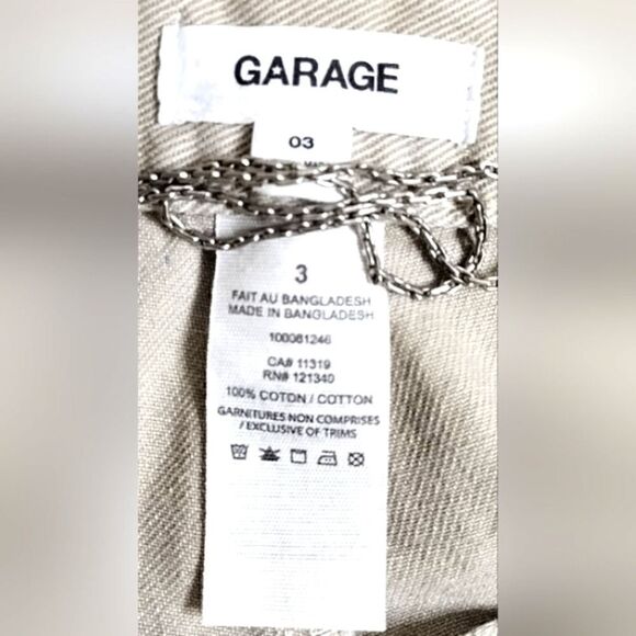 GARAGE CARGO Pants WOMEN'S Tan/Khaki Pockets Baggy Grunge Hip Hop SIZE JR 3 - Picture 12 of 14